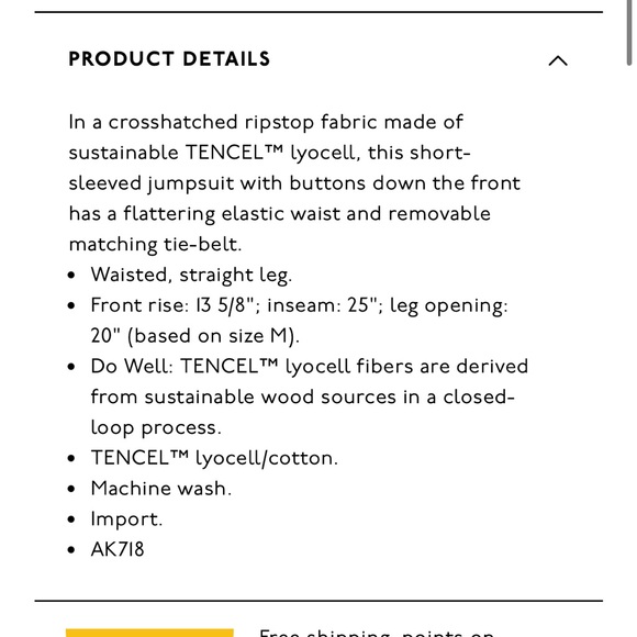 Madewell Short-Sleeve Belted Jumpsuit - Picture 3 of 5